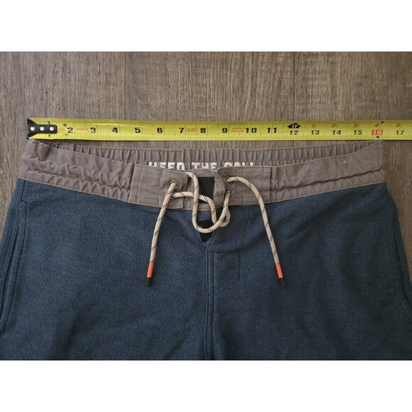 HOWLER BROTHERS "Heed The Call" Gray Cotton Shorts With Drawstring Size 31 / 7" - Picture 6 of 7